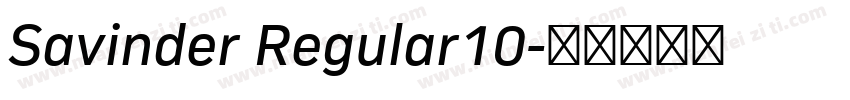 Savinder Regular10字体转换